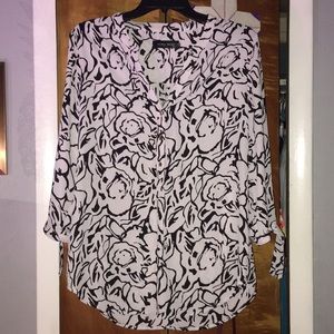 Black & Whits Blouse